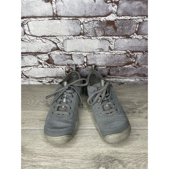 Keen Gray Textile Knit Lace Up Athletic Sneakers Shoes Women Sz 7M US/37.5EU - Picture 16 of 16